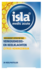 Isla Medic acute citrus honing keelpastilles 20.00 Pastilles