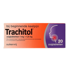 Trachitol Zuigtabletten suikervrij 20 Zuigtabletten