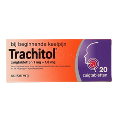 Trachitol Zuigtabletten suikervrij 20 Zuigtabletten