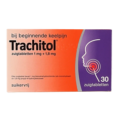Trachitol Zuigtabletten suikervrij 30.00 Zuigtabletten