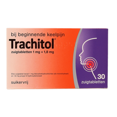 Trachitol Zuigtabletten suikervrij 30.00 Zuigtabletten
