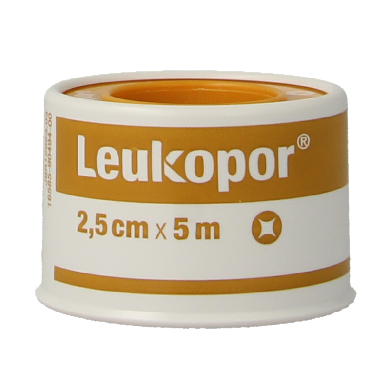 Leukopor Hechtpleister 5m x 2.50cm 1 Stuks