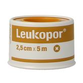 Leukopor Hechtpleister 5m x 2.50cm 1 Stuks