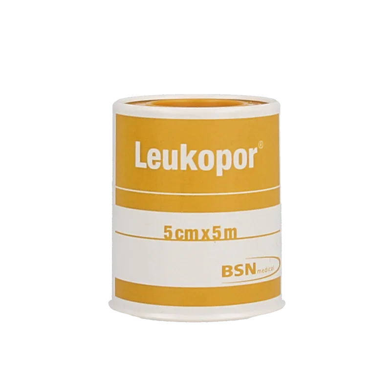 Leukopor Hechtpleister 5m x 5cm 1 Stuks