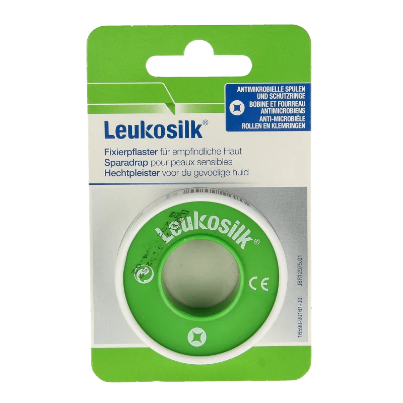 Leukosilk Hechtpleister 1.25cm hangend 1 Stuks