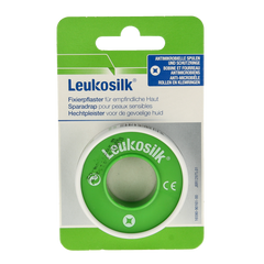 Leukosilk Hechtpleister 1.25cm hangend 1.00 Stuks
