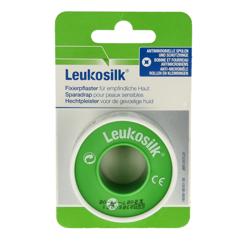Leukosilk Hechtpleister eurolock 5m x 2.50cm 1 Stuks