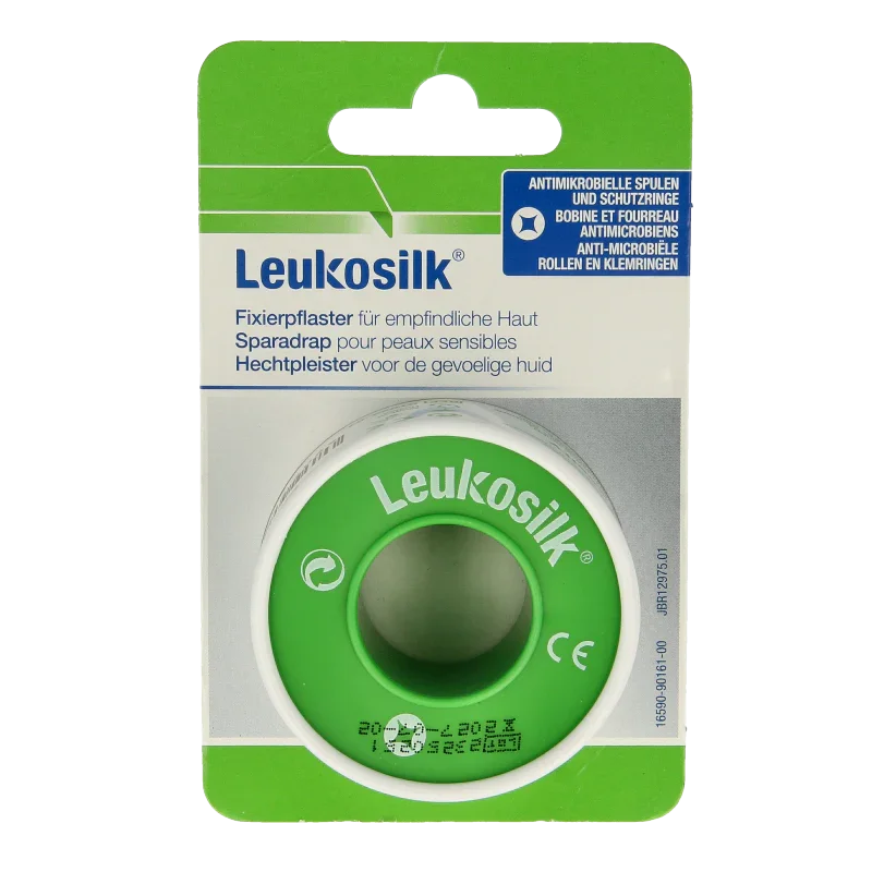 Leukosilk Hechtpleister eurolock 5m x 2.50cm 1 Stuks