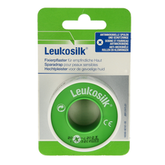 Leukosilk Hechtpleister eurolock 5m x 2.50cm 1.00 Stuks