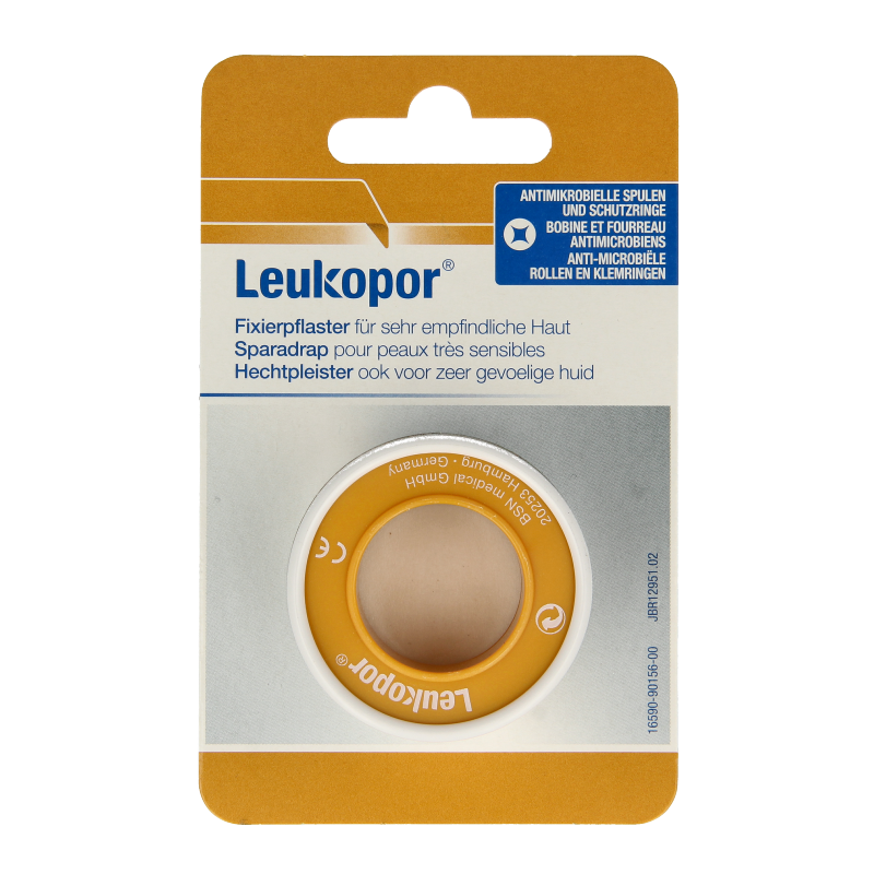 Leukopor Hechtpleister Eurolock 5m x 1.25cm 1 Stuks