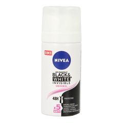 Nivea Deodorant spray black & white invisible mini 35.00 Milliliter