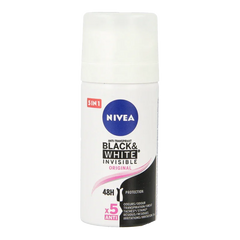 Nivea Deodorant spray black & white invisible mini 35 Milliliter