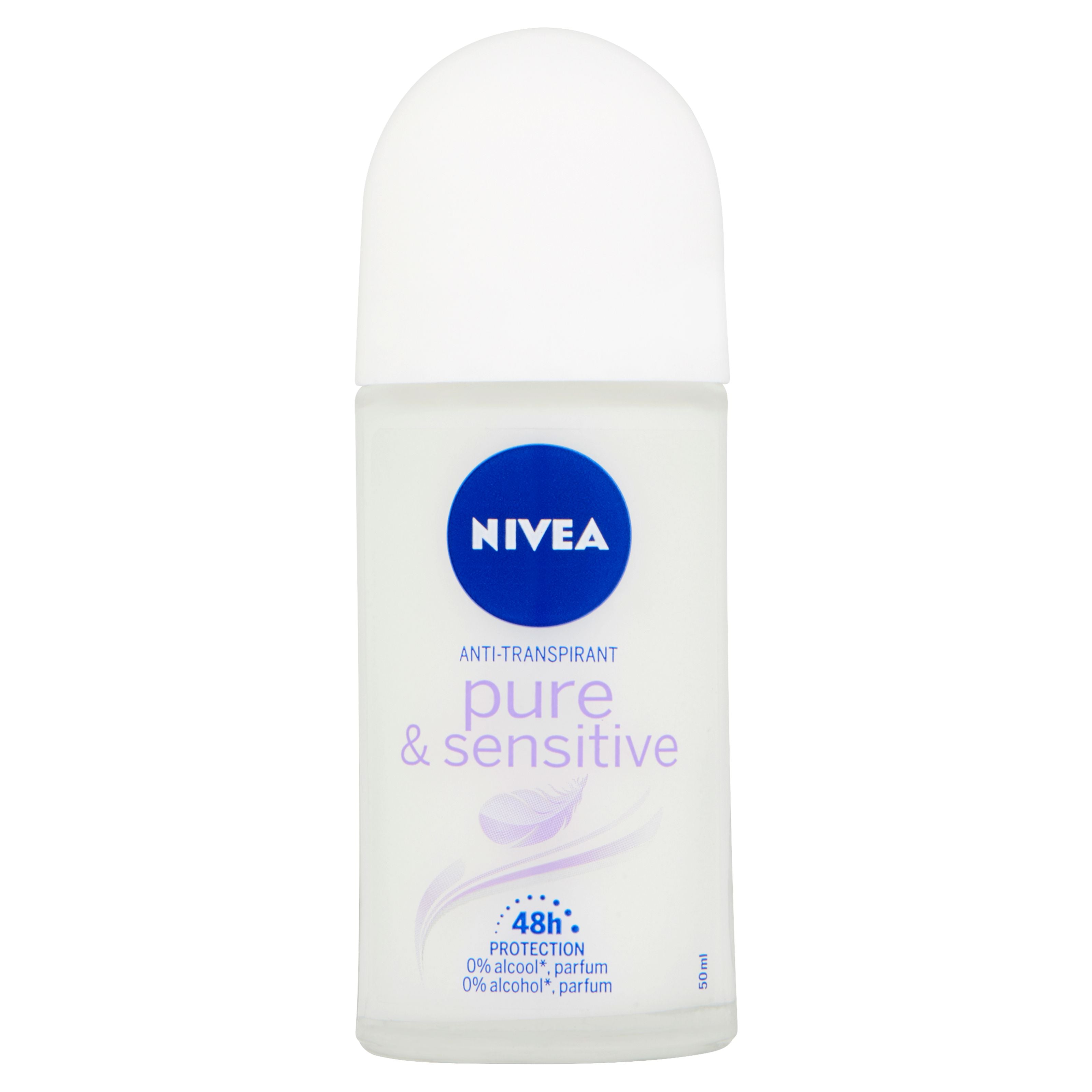 Nivea Deodorant roller sensitive & pure 50.00 Milliliter