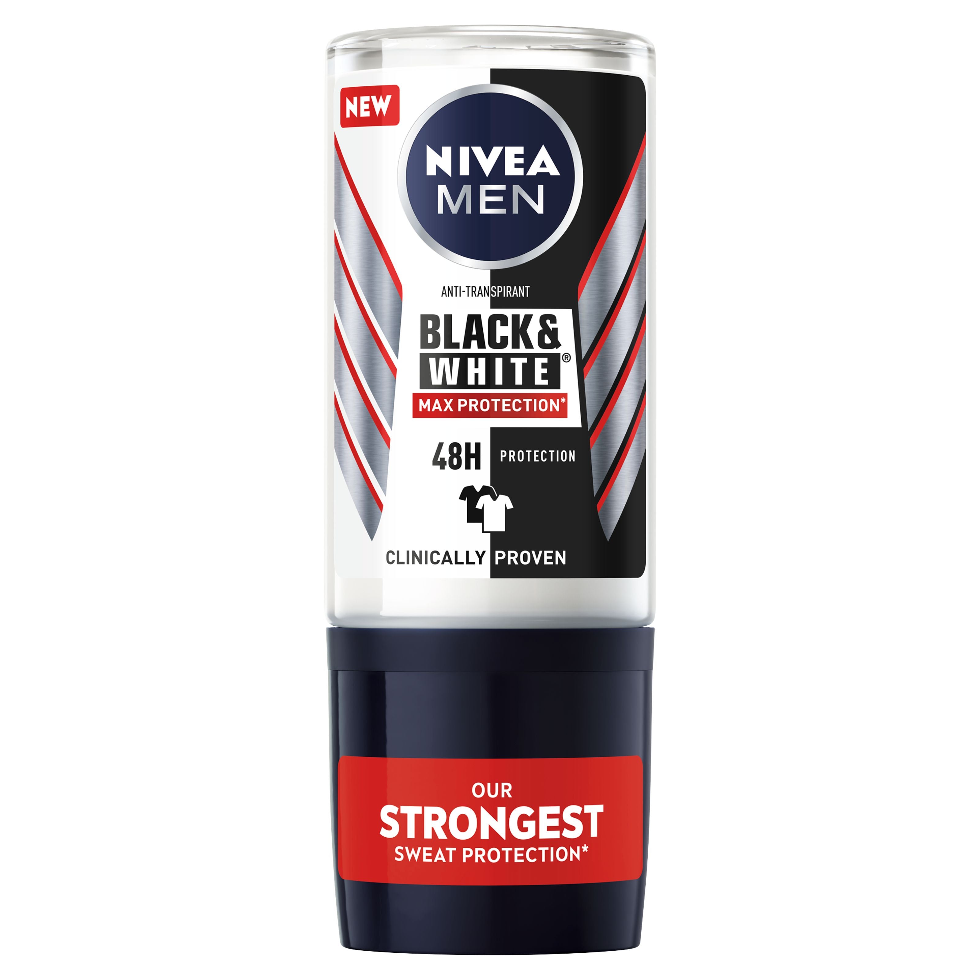 Nivea Men deodorant roller black & white max protection 50.00 Milliliter