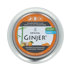 Lemon Pharma Ginjer original gember pastilles sinaasappel bio 40.00 Gram