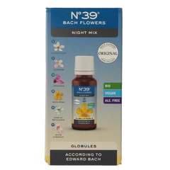 Bach Bloesem Globule parels nr. 39 nacht bio 20.00 Gram