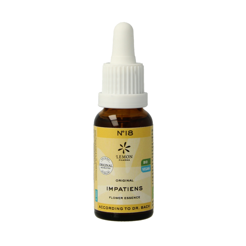 Bach Bloesem Bach bloesemremedies impatiens bio 20 Milliliter