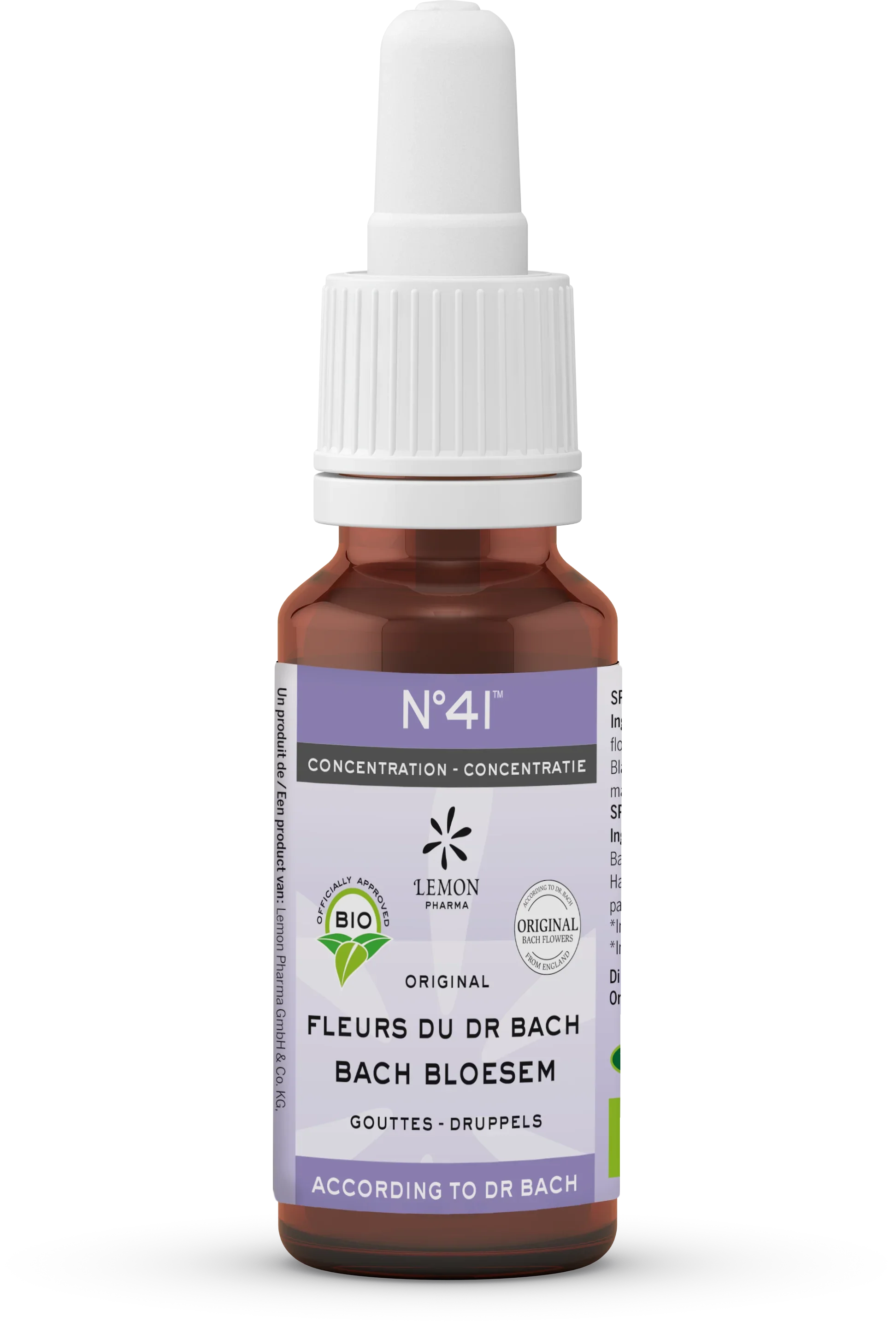 Bach Bloesem Bach bloesems mengeling 41 concentratie bio 20 Milliliter