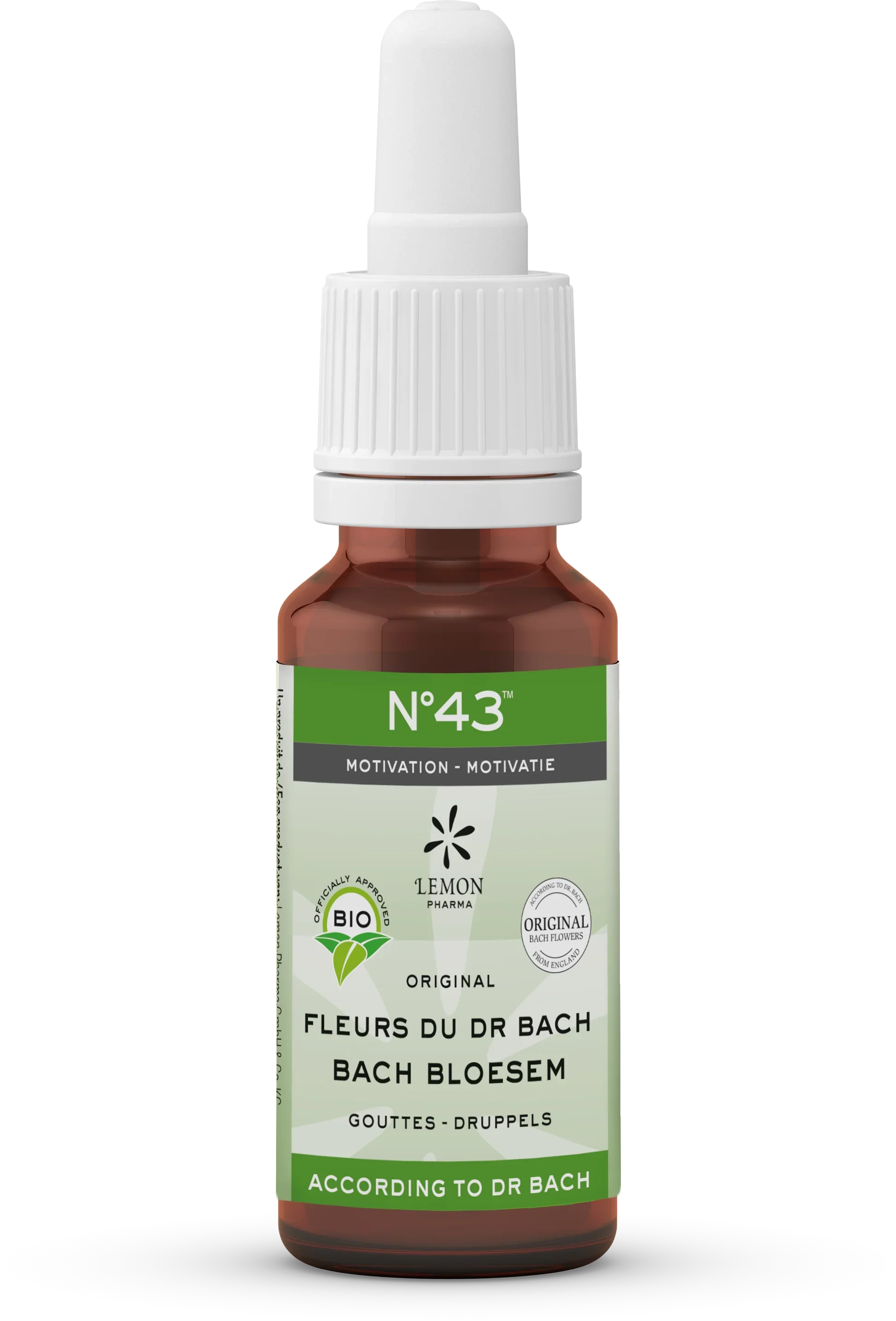 Bach Bloesem Bach bloesems mengeling 43 motivatie bio 20 Milliliter