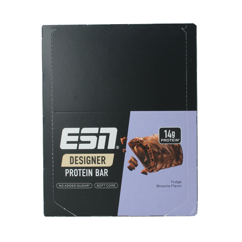 ESN Fudge brownie bar 45g 12 Stuks