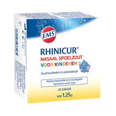 Rhinicur Neus spoelzout kind zakje 20 Stuks