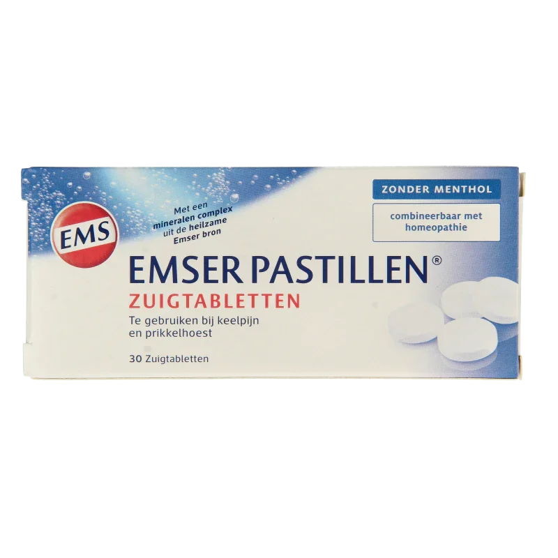 Emser Pastillen zonder menthol 30 Zuigtabletten