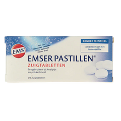 Emser Pastillen zonder menthol 30 Zuigtabletten