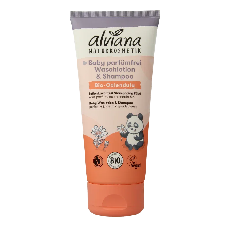 Alviana Baby waslotion en shampoo 200 Milliliter