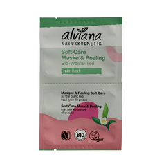 Alviana Soft care mask & peeling met biologisch witte thee 2 Stuks