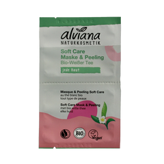 Alviana Soft care mask & peeling met biologisch witte thee 2.00 Stuks