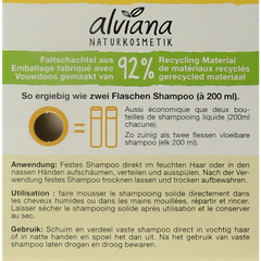 Alviana Shampoobar voor normaal haar 60.00 Gram