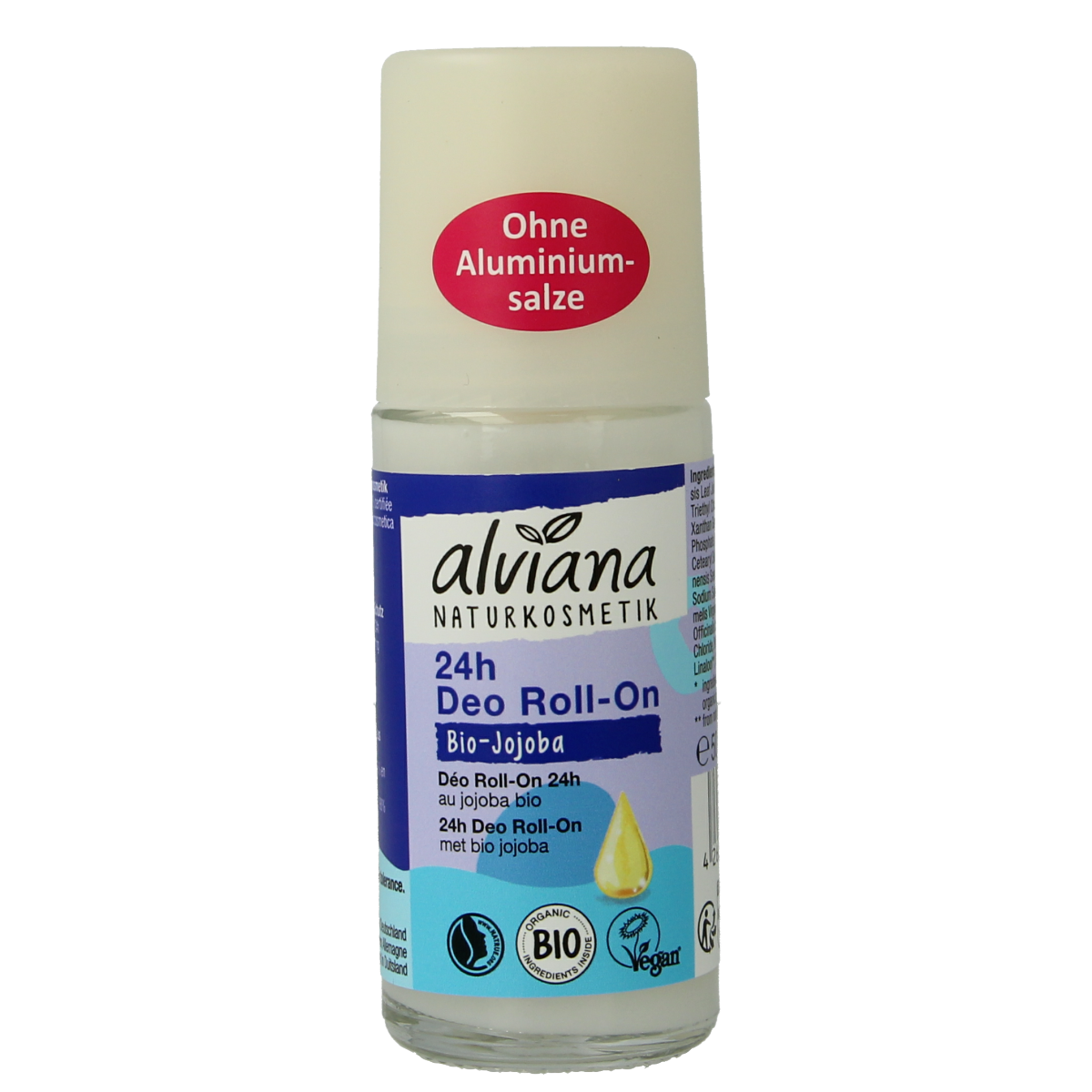 Alviana Deo roll-on organic jojoba 50.00 Milliliter