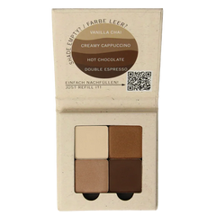 Benecos natural beauty Natural eyeshadow quantro coffee 1 Stuks