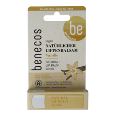 Benecos natural beauty Natural lipbalm vanilla in box 1.00 Stuks