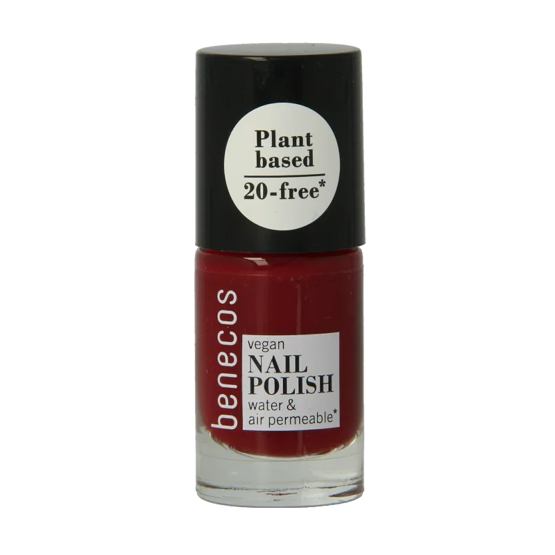 Benecos natural beauty Vegan nail polish cherry red 20-free plantbased 5.00 Milliliter