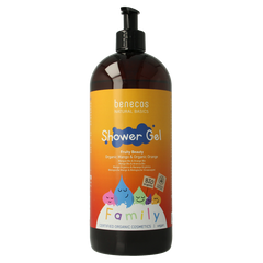 Benecos natural beauty Natural showergel family size fruity beauty 950 Milliliter