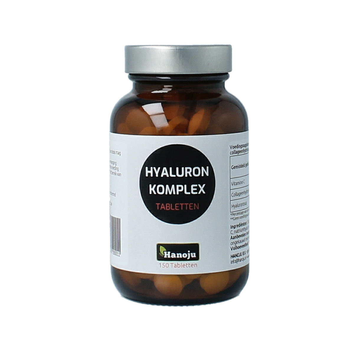 Hanoju Hyaluron - collageen + vitamine C complex 150.00 Tabletten