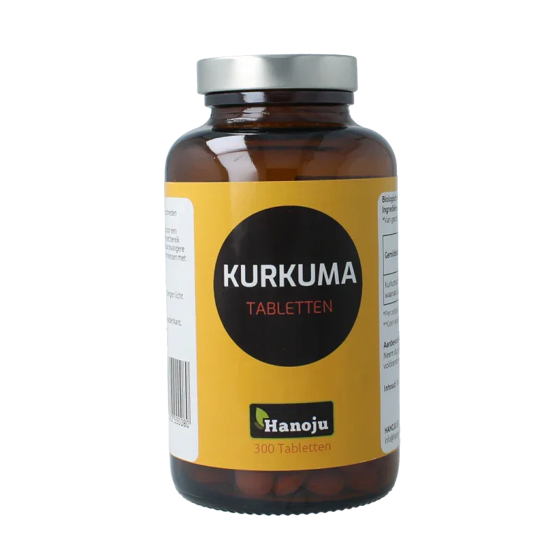 Hanoju Kurkumapoeder 500mg 300 Tabletten