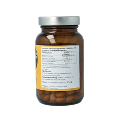 Hanoju Kurkumapoeder + piperine 500mg bio 150.00 Tabletten