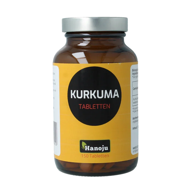 Hanoju Kurkumapoeder 500mg 150 Tabletten