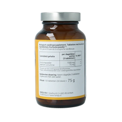 Hanoju Kurkumapoeder 500mg 150.00 Tabletten