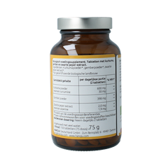 Hanoju Kurkuma + gember + piperine 500mg 150.00 Tabletten