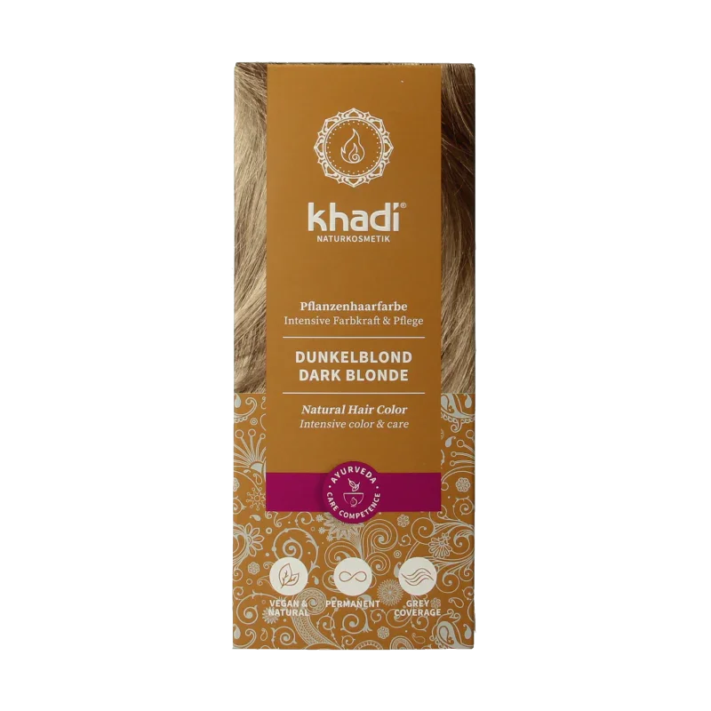 Khadi Haarkleur dark blond 100 Gram