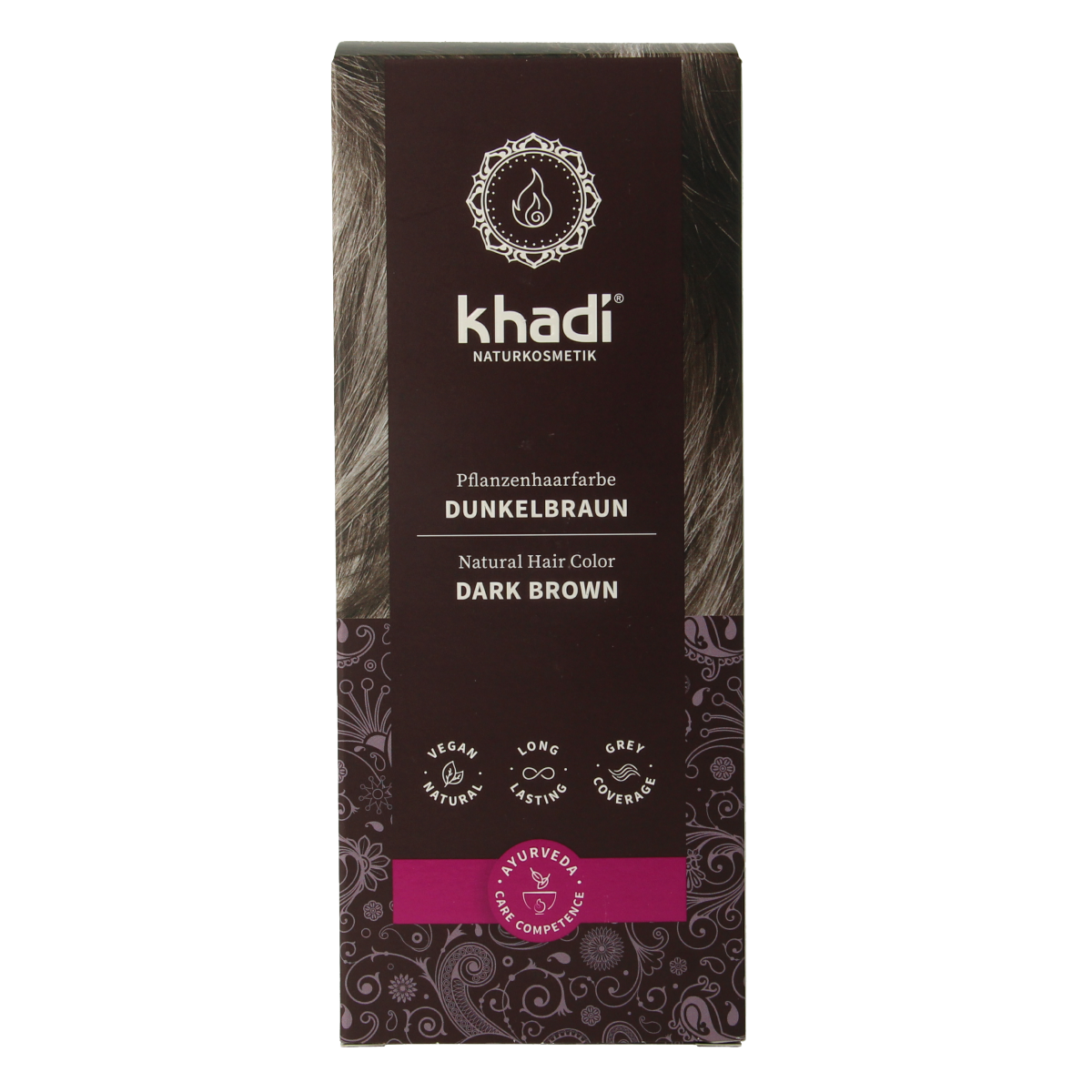 Khadi Haarkleur dark brown 100.00 Gram