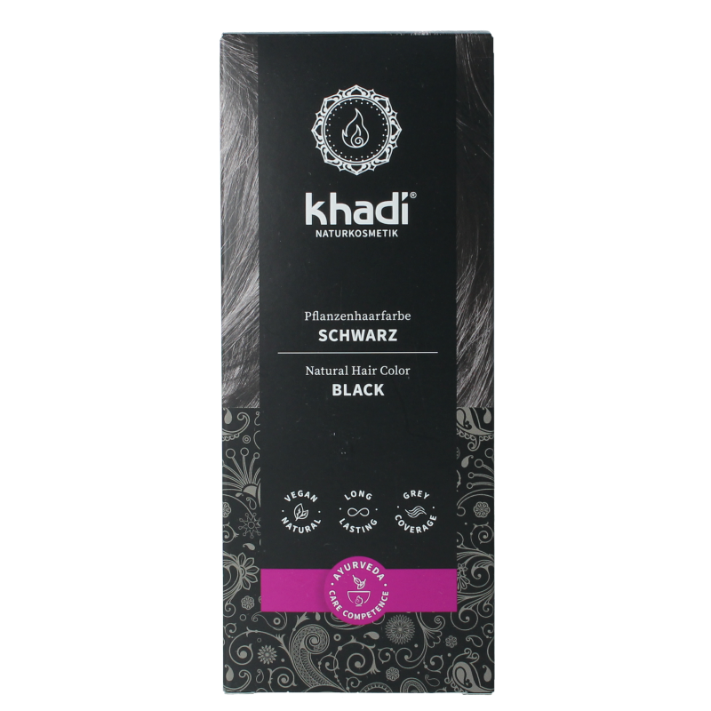 Khadi Haarkleur black 100 Gram