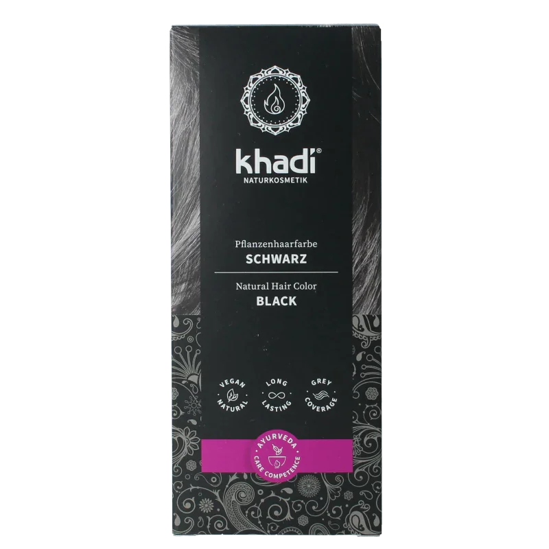 Khadi Haarkleur black 100 Gram