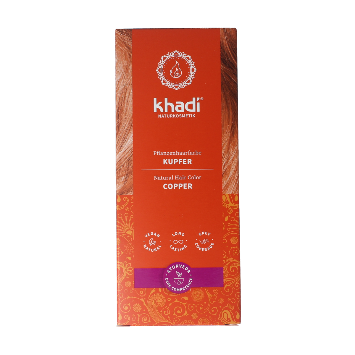 Khadi Haarkleur copper 100.00 Gram
