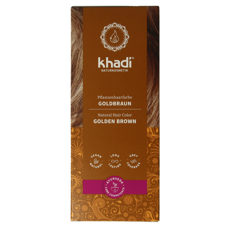 Khadi Haarkleur golden brown 100 Gram