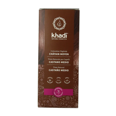 Khadi Haarkleur medium brown 100 Gram