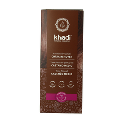 Khadi Haarkleur medium brown 100 Gram
